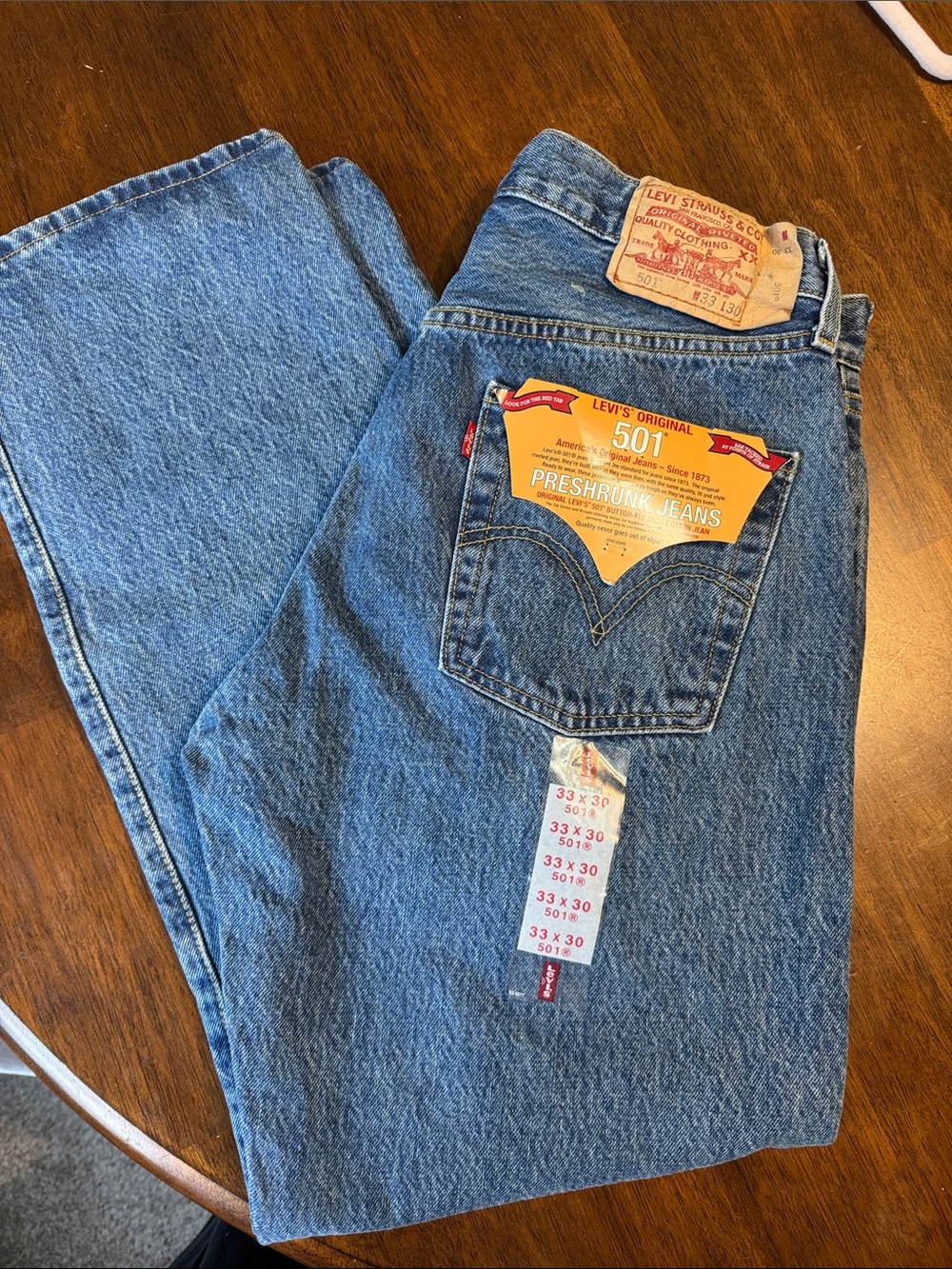 Levis Original 501 Preshrunk Jeans 90s Button Fly
